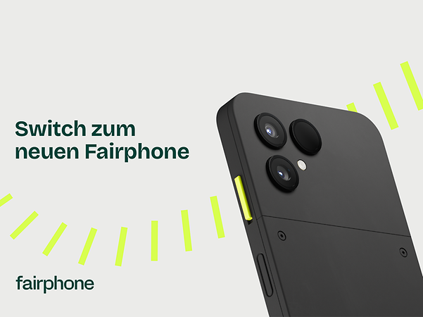 Das neueste Fairphone: langlebig, fair und leistungsstark.