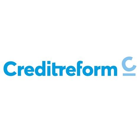 hellblaues Logo mit Schriftzug Creditreform und Logo-C