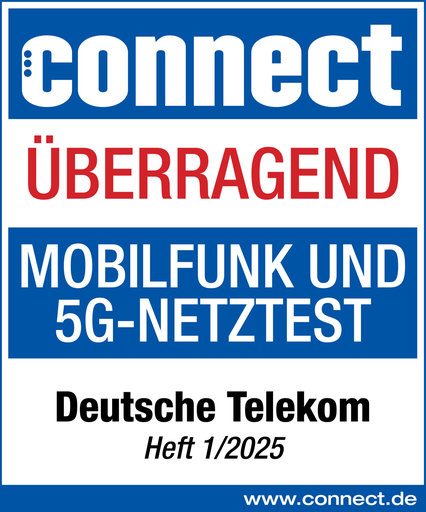 Telekom bei connect Mobilfunk-Netztest mit Note überragend