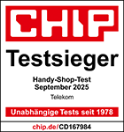 Siegel Chip-Testsieger-Handy-Shop-Test Oktober 2025